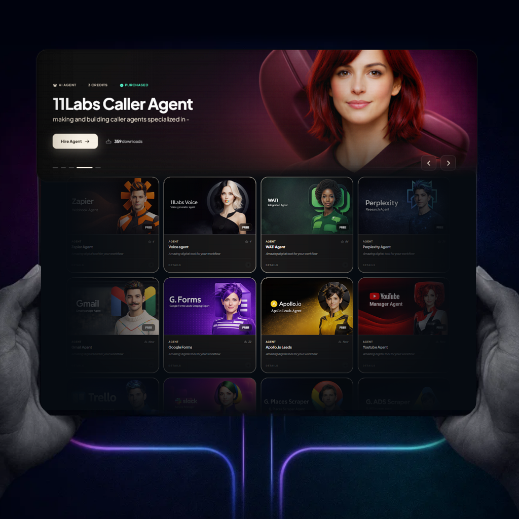 Pre-built AI agents marketplace ready to deploy